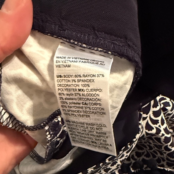 Chicos Black and White Trouser - Picture 3 of 5